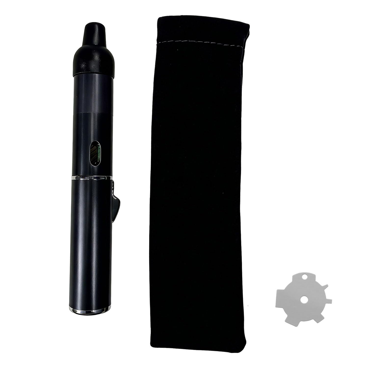 Butane Torch Lighter, All-in-one Metal Tube Lighter Refillable Metal Torch, Adjustable Jet Flame, Windproof, with Carrying Pouch, (Gas Not Included)