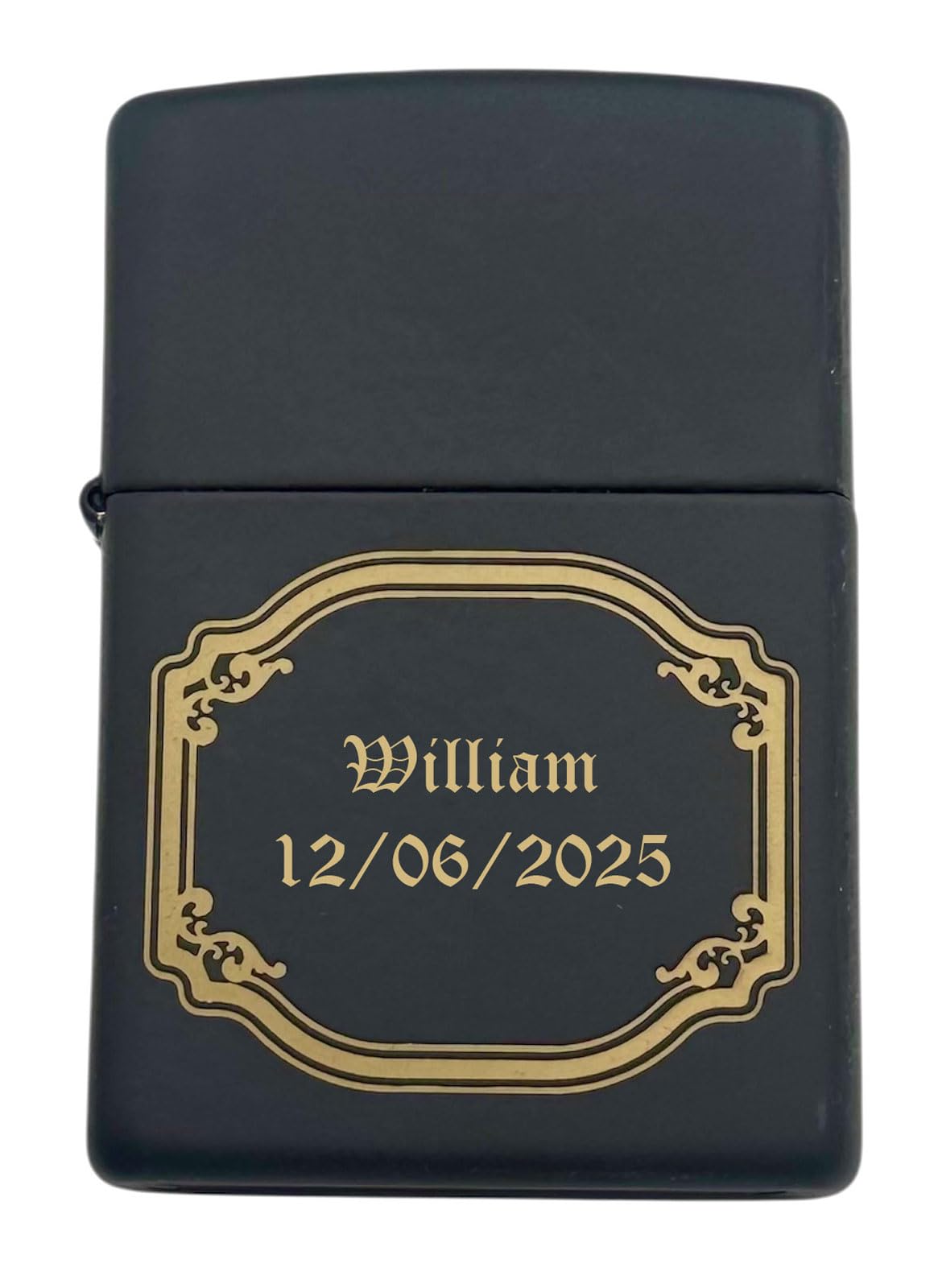 Personalized American Classic Elegant Design Lighter Zippo - Free Engraving - Christmas, Halloween & Valentines Day Gift (Gold HP)