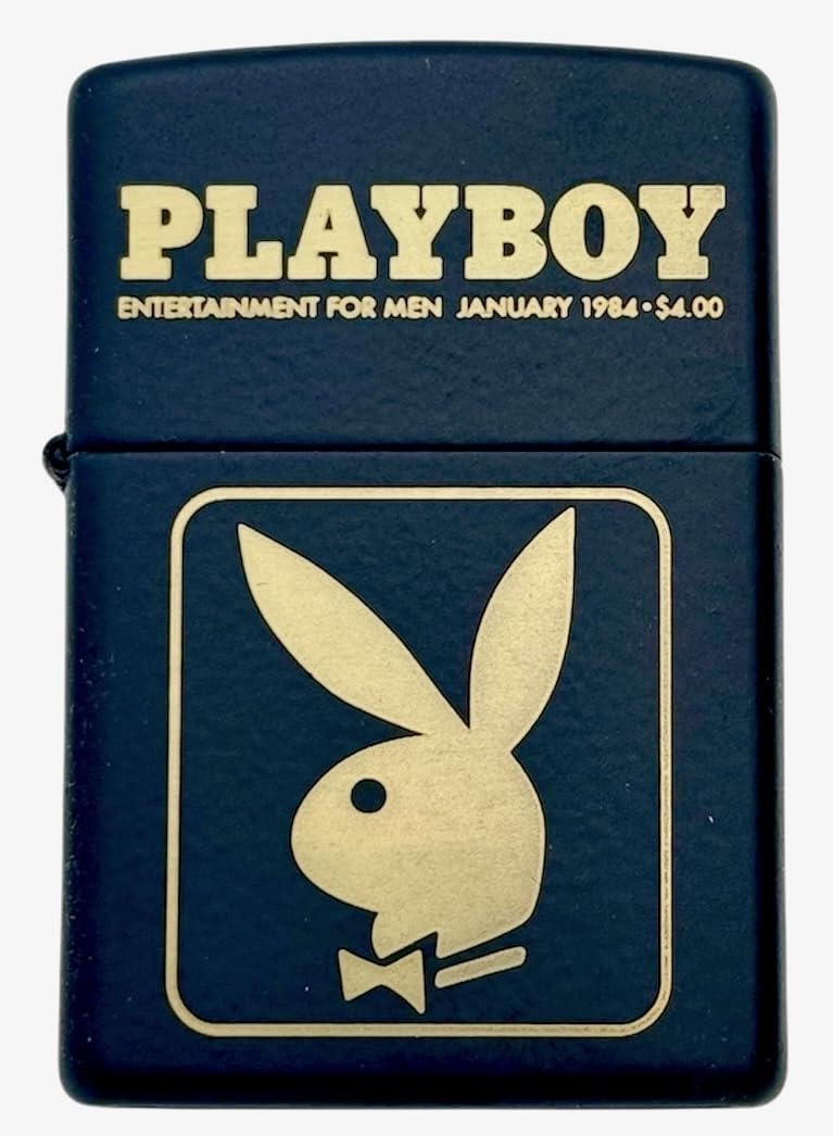 Personalized Zippo Playboy Windproof Lighter Free Engraving - Christmas, Halloween & Valentines Day Gift (Gold)