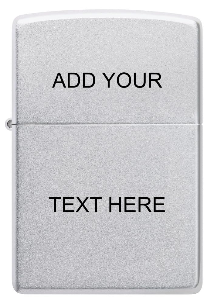 Zippo Classic Brushed Chrome Pocket Lighter - Windproof & Refillable Flip-Top Metal Lighter - Everyday Use Pocket Lighters - Luxury Lighters Made in USA