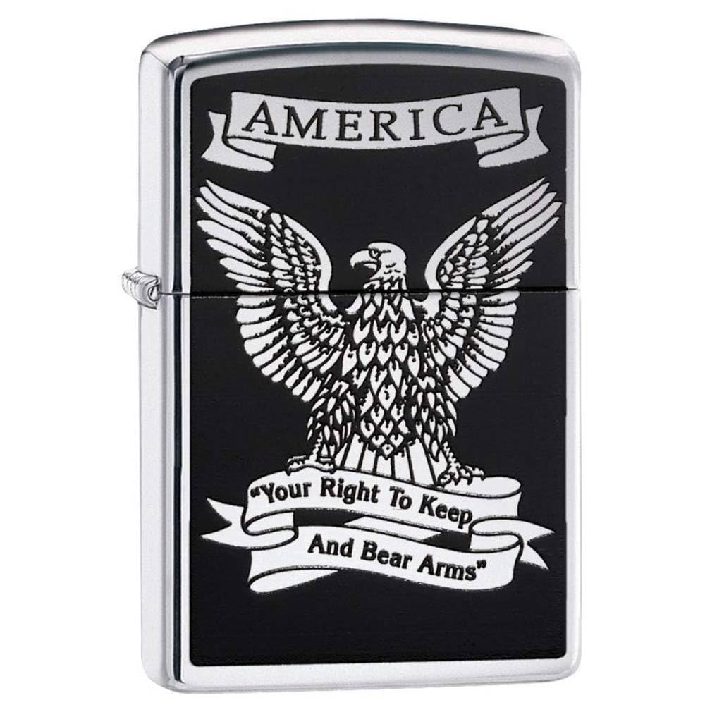 Personalized American Classic Elegant Design Lighter Zippo - Free Engraving - Christmas, Halloween & Valentines Day Gift (Gold HP)