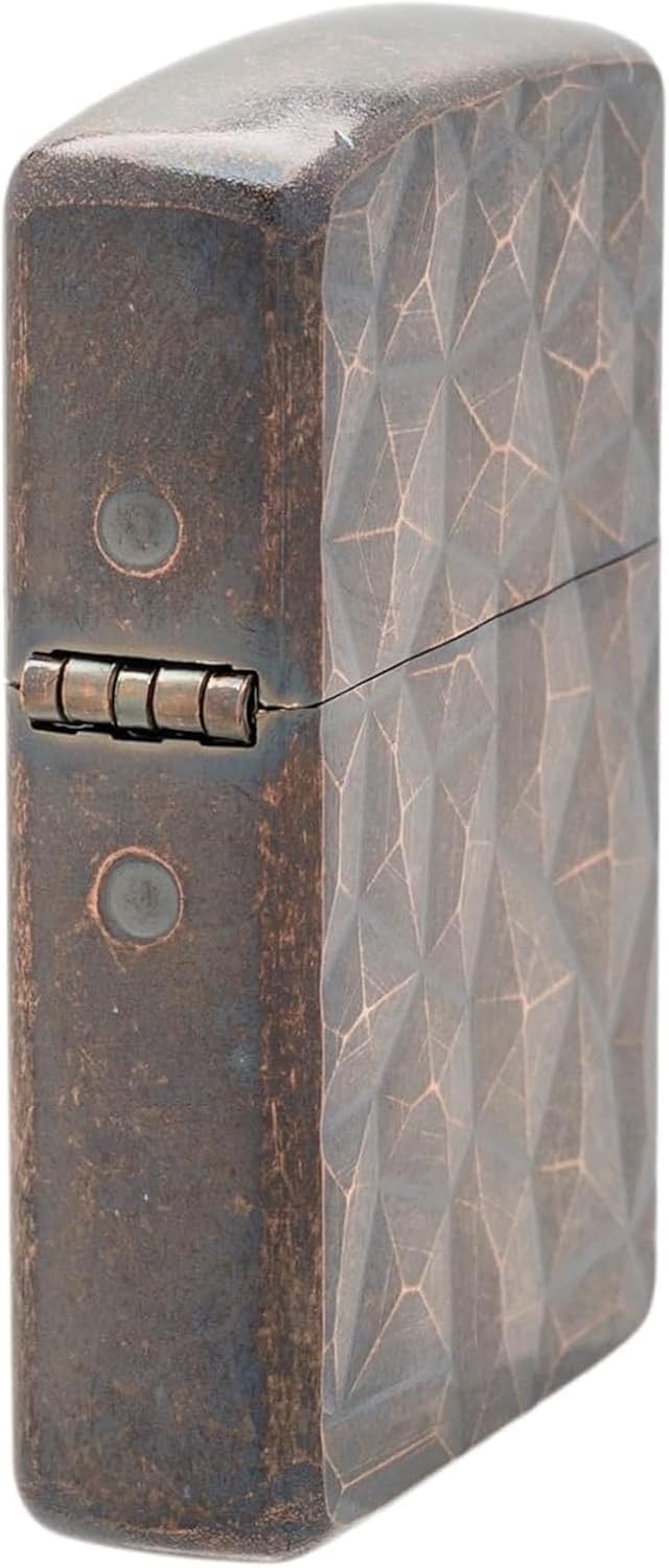 Zippo Oil Lighter with Special Sticker, Flint, Brass, Armor Base, Copper, Barrel Treatment, Double-Sided Zippo Neo Metor CpB