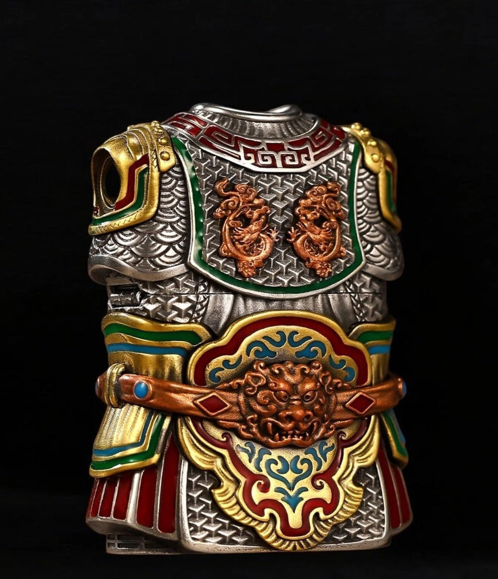 Zippo Samurai Warrior Limited Edition Table Set 610807 with Magnetic Assembly Design, Windproof Refillable Flame, Premium Metal Build