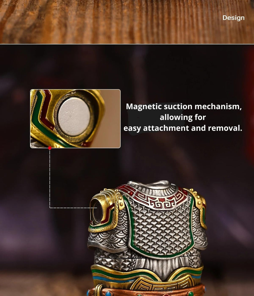 Zippo Samurai Warrior Limited Edition Table Set 610807 with Magnetic Assembly Design, Windproof Refillable Flame, Premium Metal Build