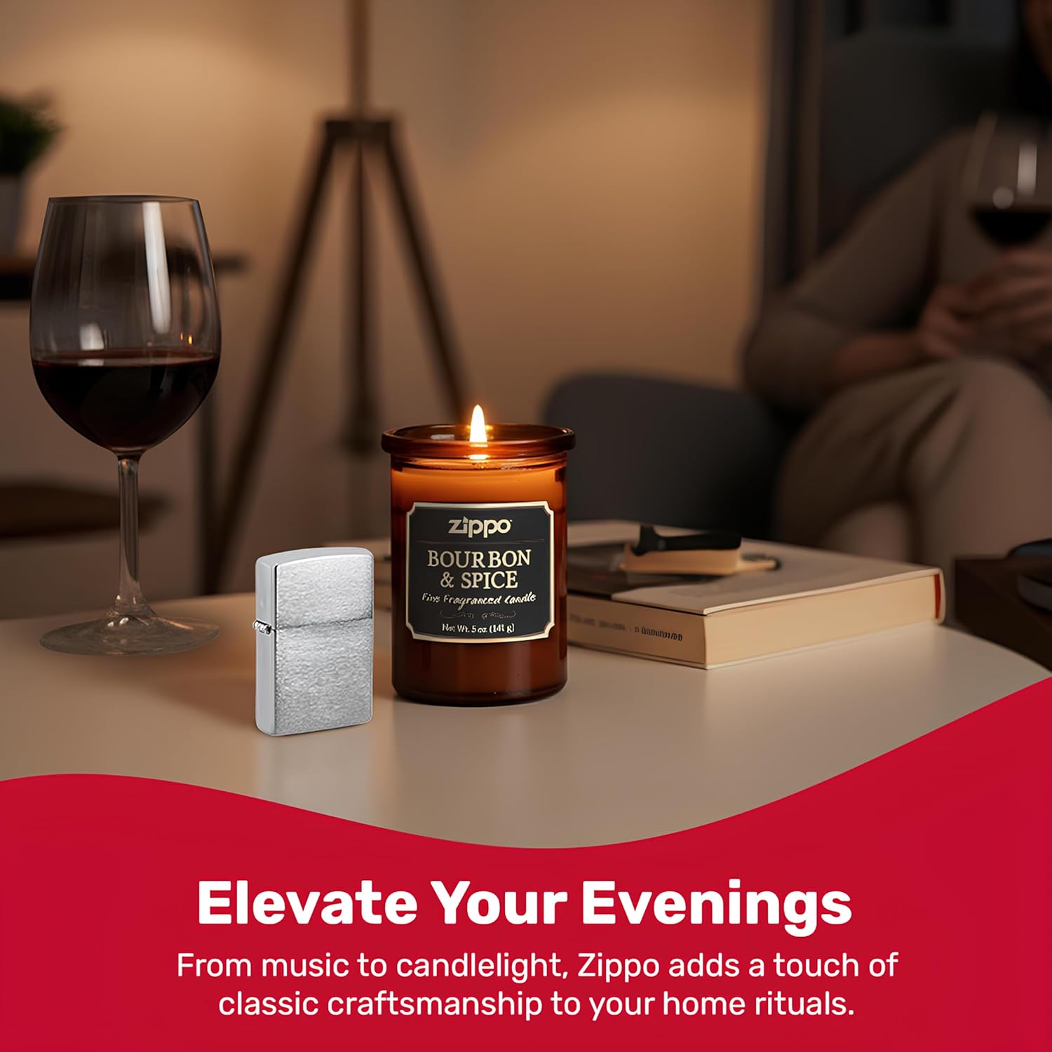 Zippo Classic Brushed Chrome Pocket Lighter - Windproof & Refillable Flip-Top Metal Lighter - Everyday Use Pocket Lighters - Luxury Lighters Made in USA