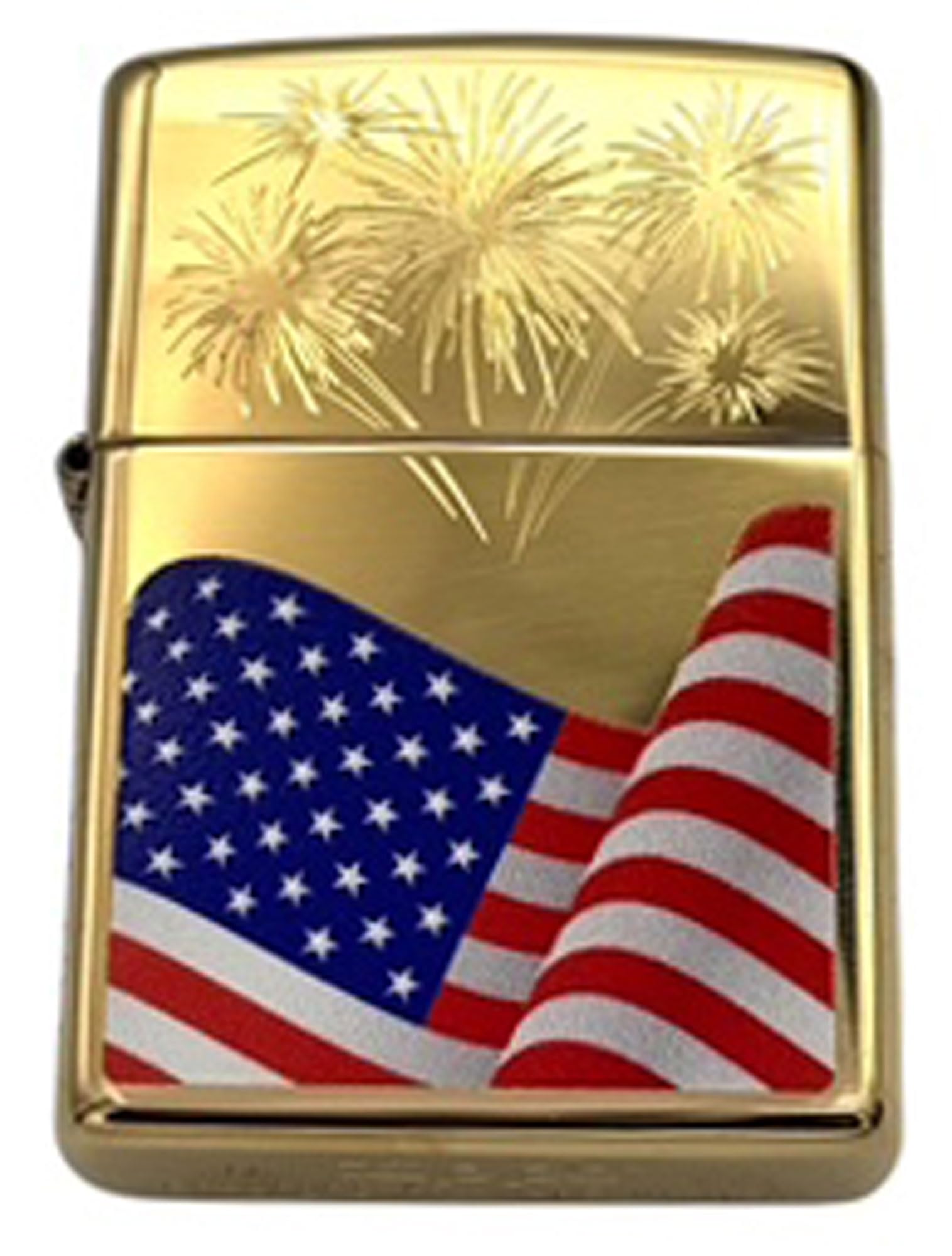 Personalized American Classic Elegant Design Lighter Zippo - Free Engraving - Christmas, Halloween & Valentines Day Gift (Gold HP)