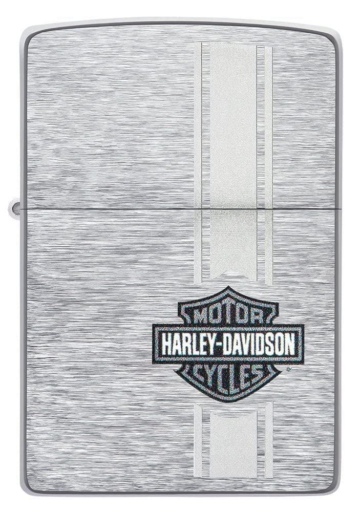 Personalized Zippo Harleey-Daviddson Windproof Oil Lighter Engraving - Christmas, Halloween & Valentines Day Gift (Black Ice)