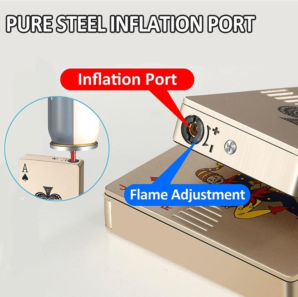 Men's Windproof Lighter - Butane Lighter with Adjustable Spray - Black