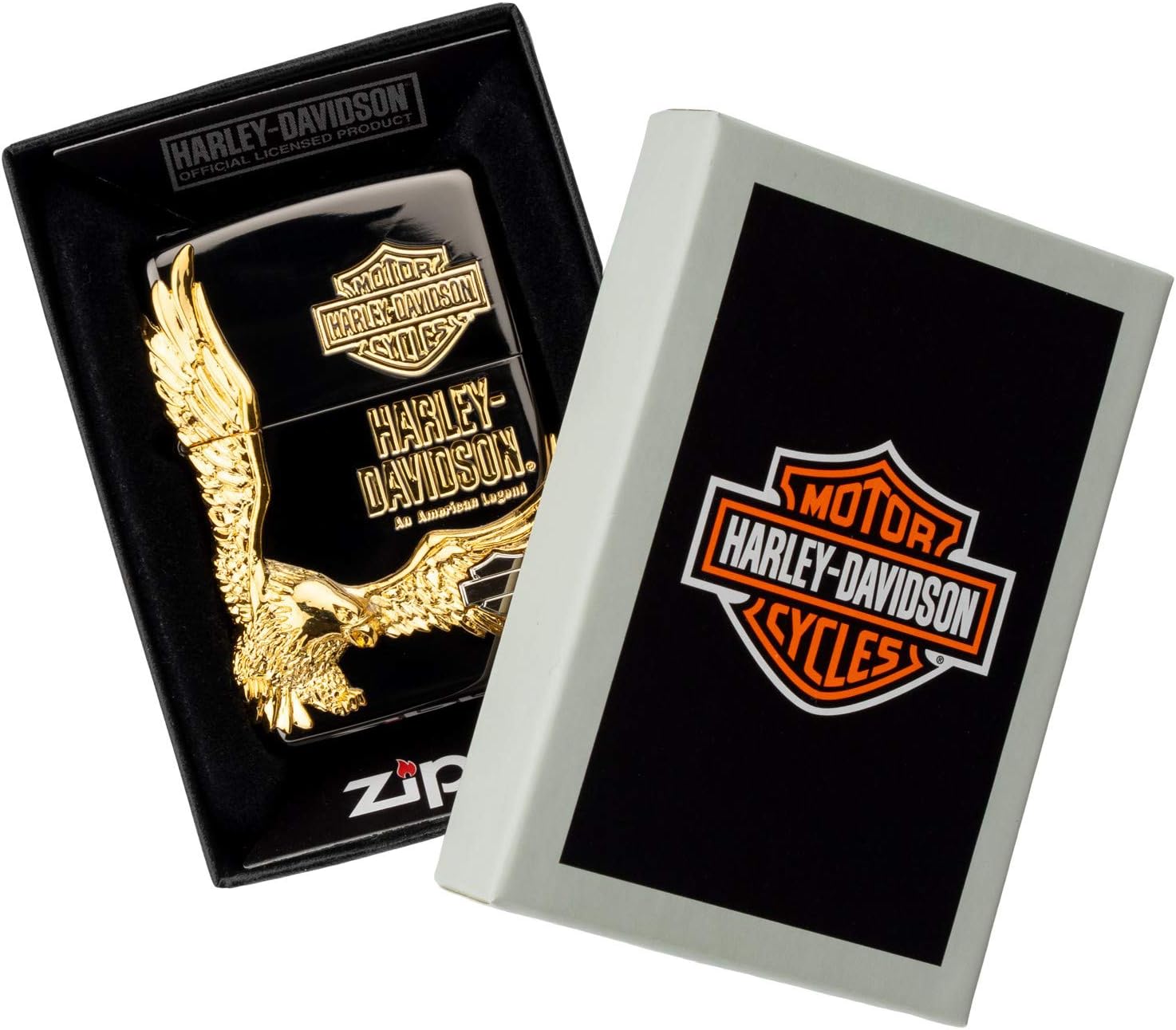 Zippo Oil Lighter Harley Davidson Japan Model HDP-14