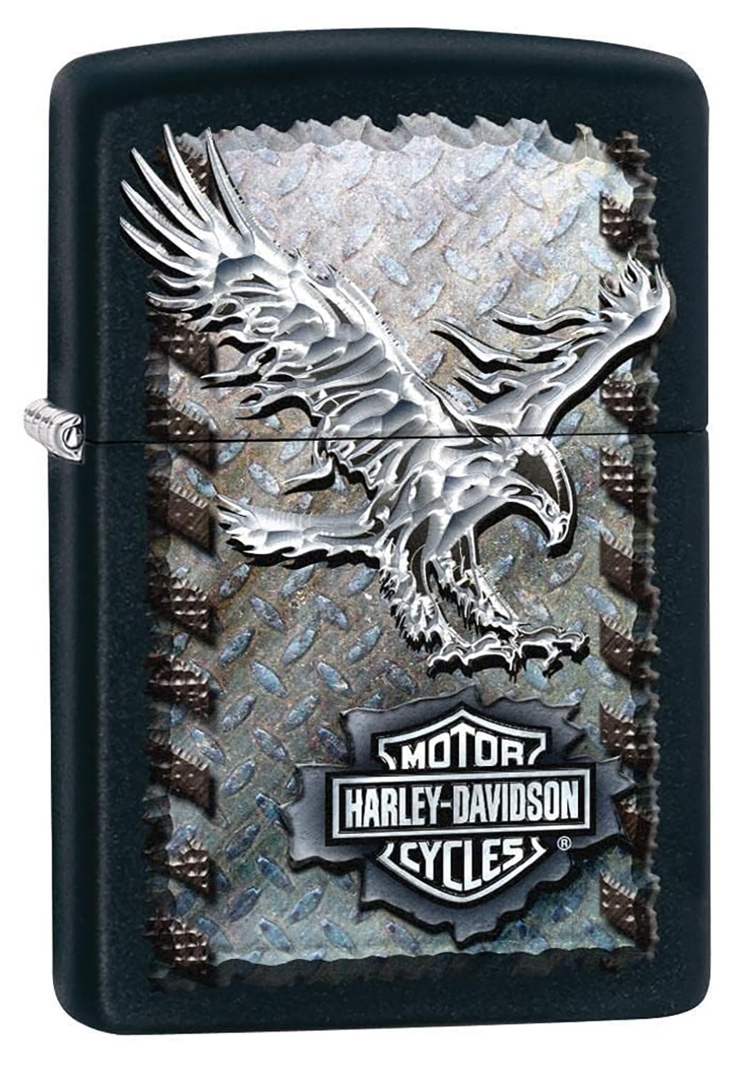 Personalized Zippo Harleey-Daviddson Windproof Oil Lighter Engraving - Christmas, Halloween & Valentines Day Gift (Silver Eng)