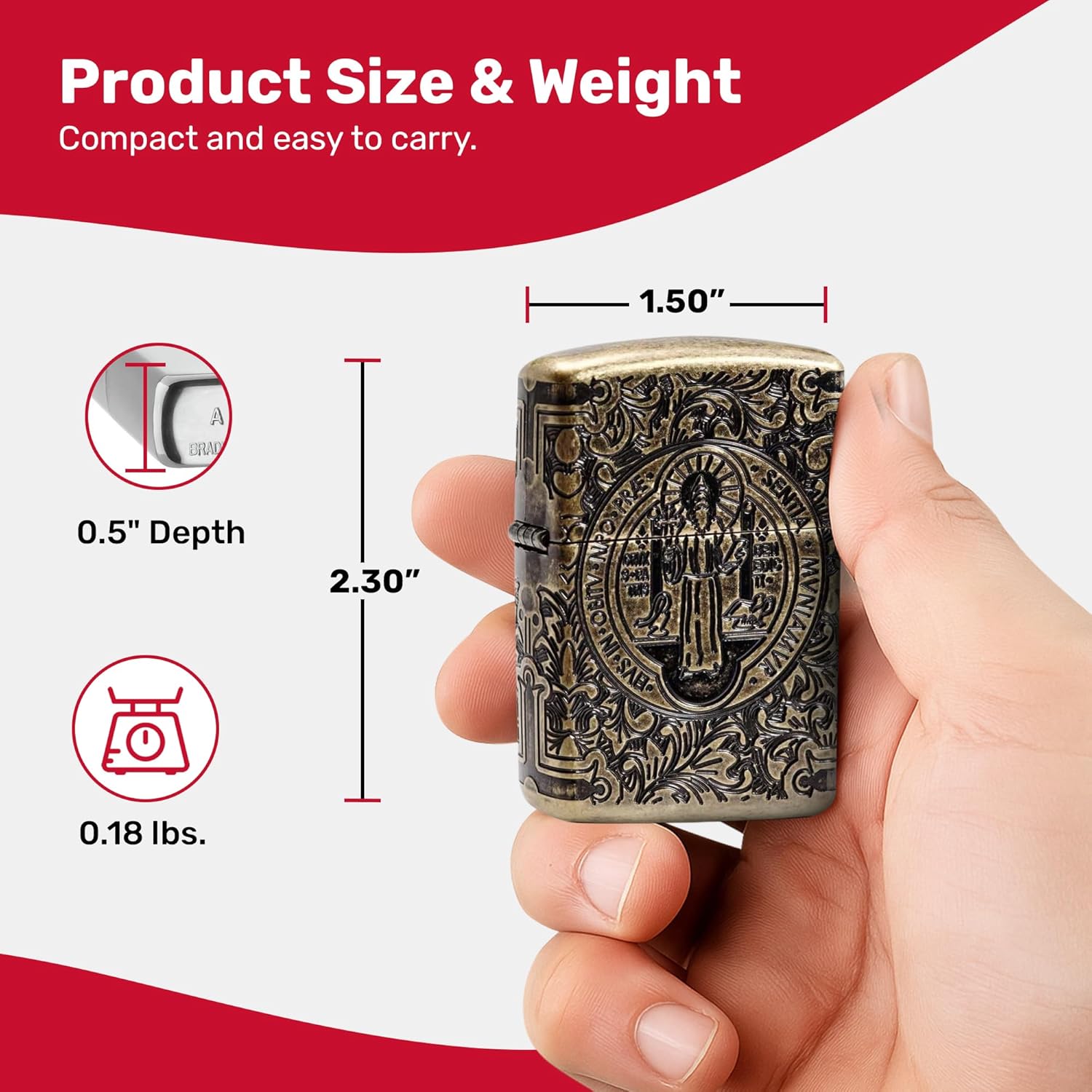 Zippo Cross Pocket Lighter