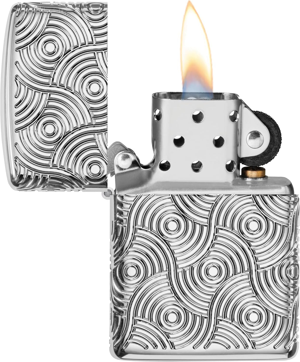 Zippo Lighter, Metal, Armor High Polish Chrome, Standard Size