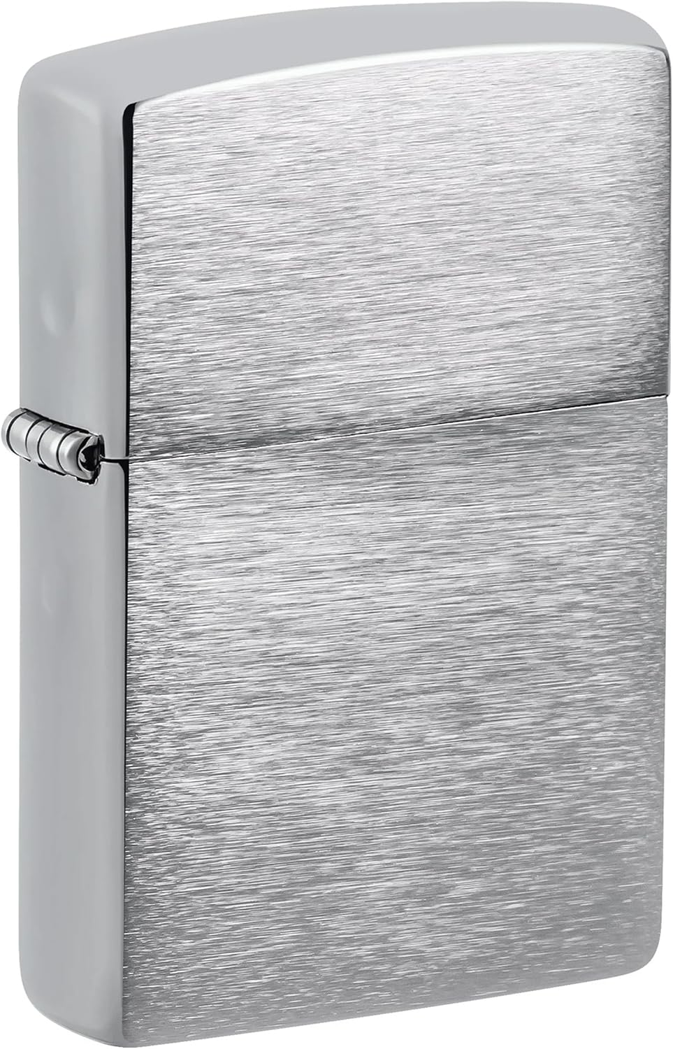 Zippo Classic Brushed Chrome Pocket Lighter - Windproof & Refillable Flip-Top Metal Lighter - Everyday Use Pocket Lighters - Luxury Lighters Made in USA