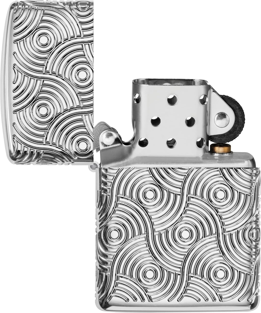 Zippo Lighter, Metal, Armor High Polish Chrome, Standard Size
