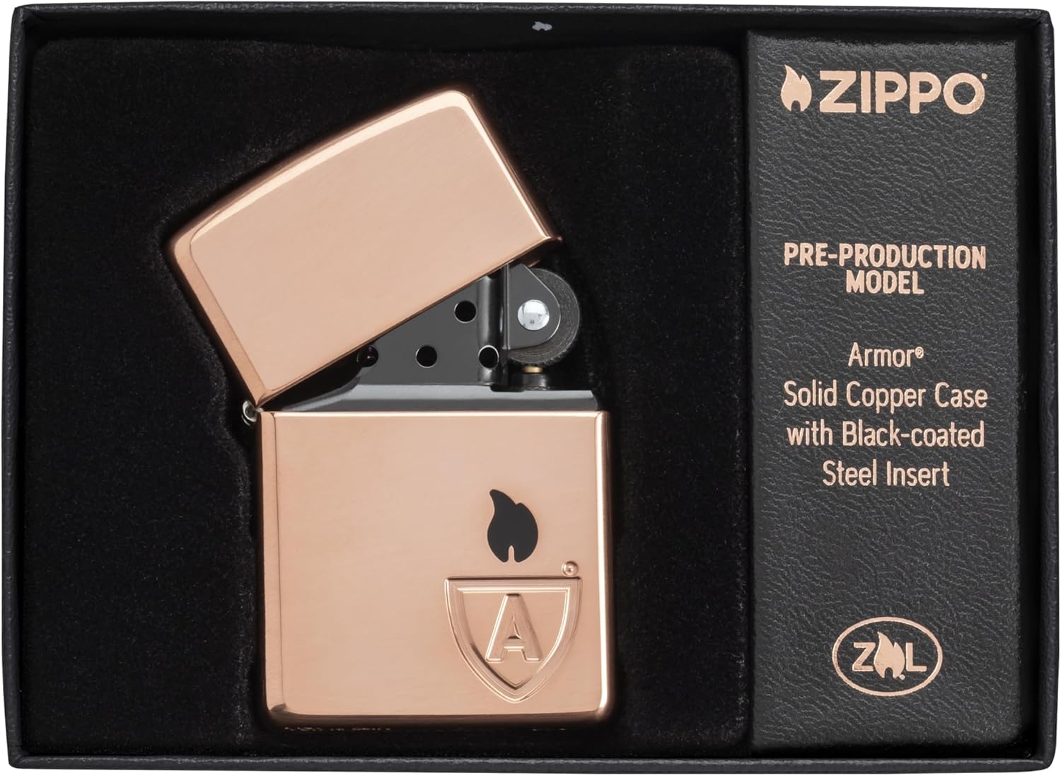Zippo Lighter Copper Armor High Polish Collectable Limited Edition Unisex Pink Uni, Taglia unica, 46171-Rosa