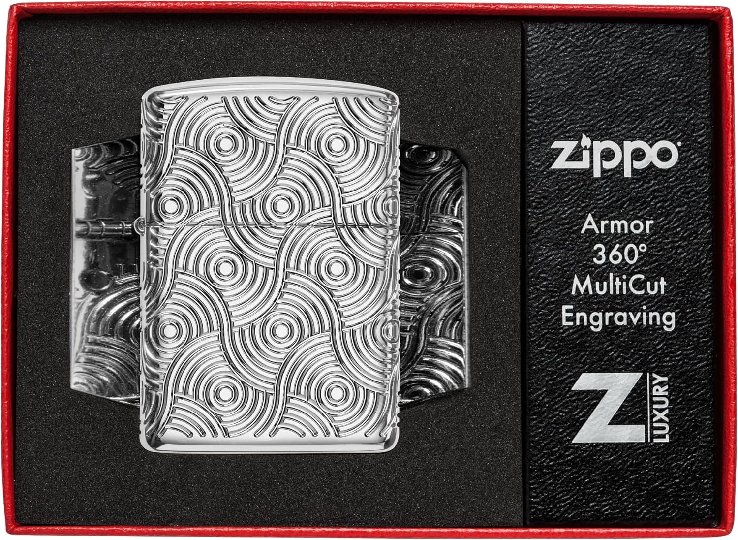 Zippo Lighter, Metal, Armor High Polish Chrome, Standard Size